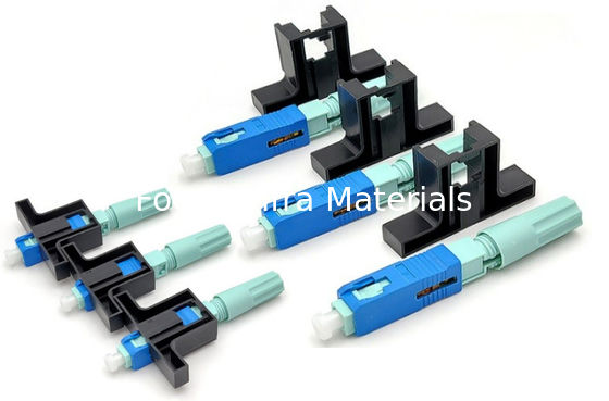 SC UPC 58MM FTTH Fiber Optic Fast Connectors Single Mode 30N