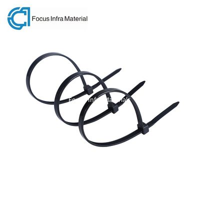0.3 Inch 94V 2 Black Zip Cable Ties Nylon Heavy Duty Cable Ties