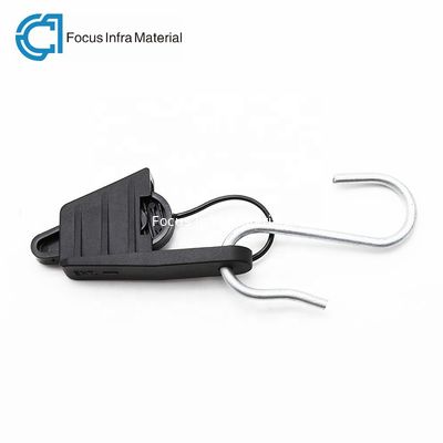 S Hook Fiber Optic Accessories Drop Wire Suspension Clamp