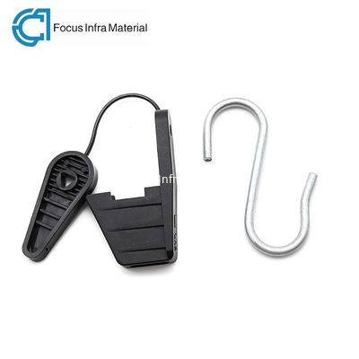 S Hook Fiber Optic Accessories Drop Wire Suspension Clamp