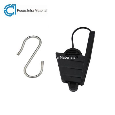 S Hook Fiber Optic Accessories Drop Wire Suspension Clamp