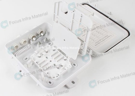 PLC Fiber Splicing Waterproof Distribution Box 0.8kg 500N