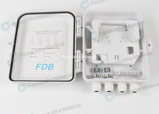 PLC Fiber Splicing Waterproof Distribution Box 0.8kg 500N