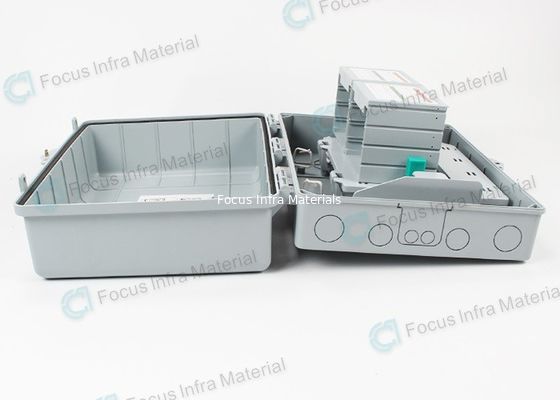 Gray 1x 64 PLC Optical Fiber Optic Distribution Box 64 Core