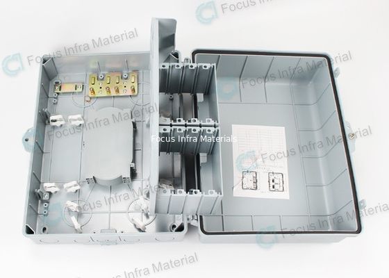 Gray 1x 64 PLC Optical Fiber Optic Distribution Box 64 Core