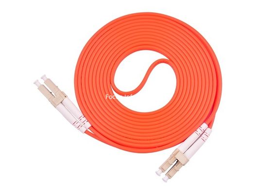 LC UPC Multimode Duplex Fiber Optic Patch Cords RoHS ISO9001