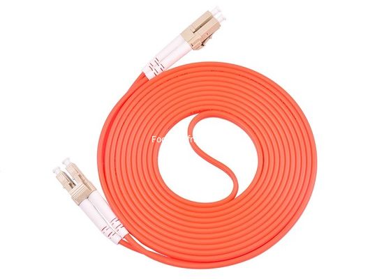 LC UPC Multimode Duplex Fiber Optic Patch Cords RoHS ISO9001