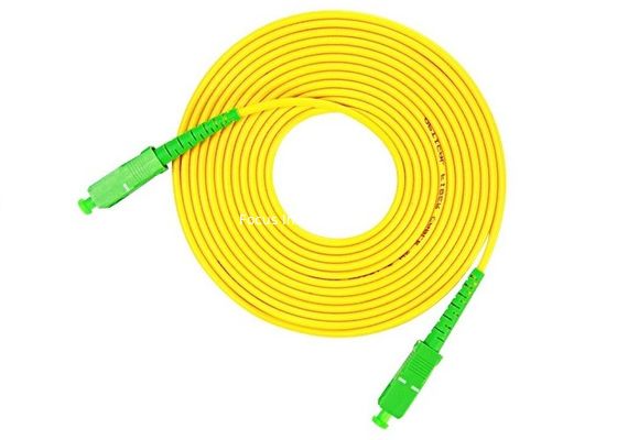 SC APC 2mm Fiber Optic Patch Cords Single Mode FTTH System Connections