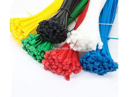 3*200mm Zip Cable Ties Nylon 66 Plastic Cable Tie Self Locking