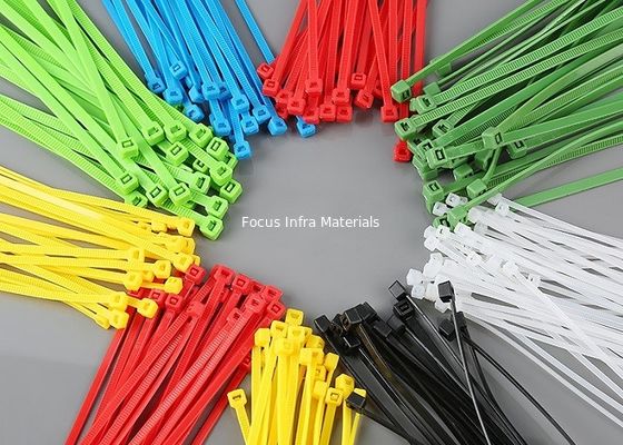 3*200mm Zip Cable Ties Nylon 66 Plastic Cable Tie Self Locking