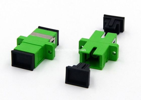 SC APC Simplex SM with Metal Clips with Flange Fiber Optic Adapter