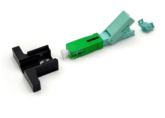 Single Mode SC APC Fiber Optic Fast Connectors  0.9mm 2mm 3mm